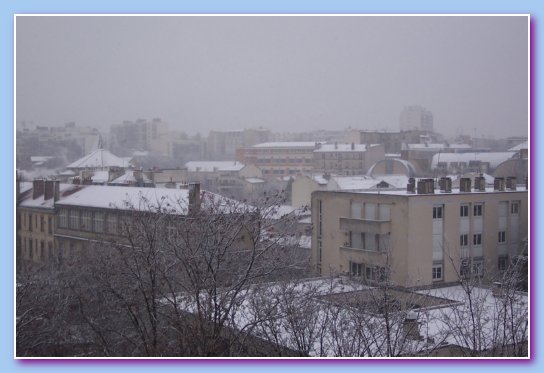 snow covered building