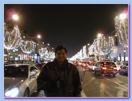 self on a paris street